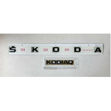GENUINE Skoda Kodiaq rear black emblem Skoda & Kodiaq